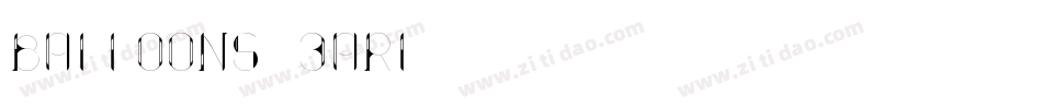 Balloons-3ArL字体转换