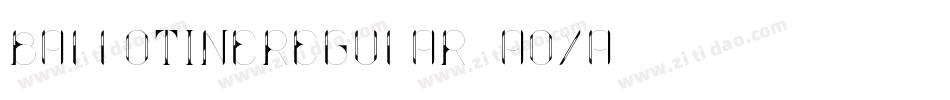 BallotineRegular-AOyA字体转换