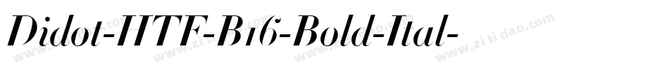 Didot-HTF-B16-Bold-Ital字体转换