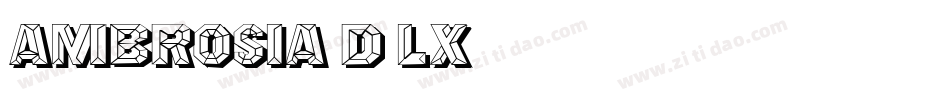 Ambrosia-d9Lx字体转换
