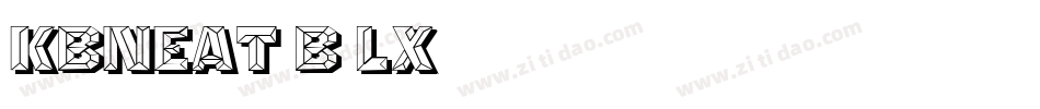 Kbneat-B3Lx字体转换