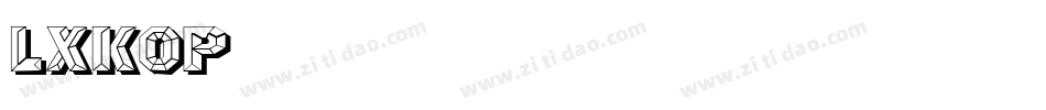 LXKop1字体转换