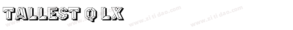 Tallest-q5Lx字体转换