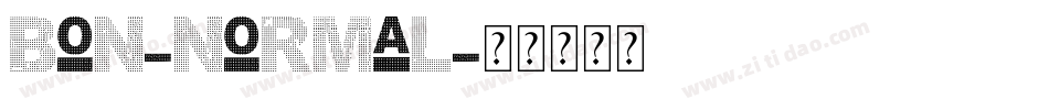 Bon-Normal字体转换