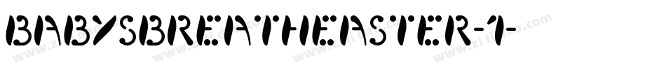 BabysBreathEaster-1字体转换
