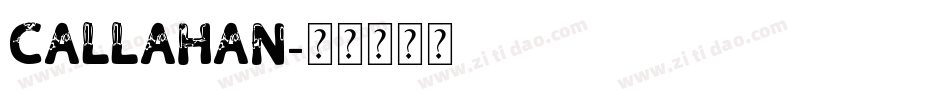 Callahan字体转换