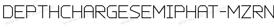DepthChargeSemiphat-MZrn字体转换