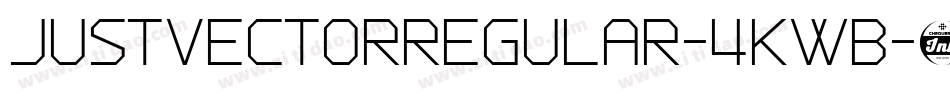 JustVectorRegular-4KWB字体转换