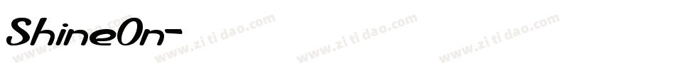ShineOn字体转换