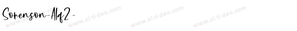 Sorenson-A1q2字体转换 Sorenson-A1q2字体转换
