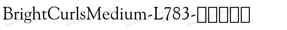 BrightCurlsMedium-L783字体转换
