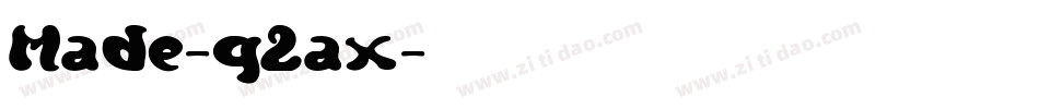 Made-q2ax字体转换