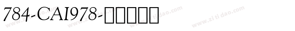 784-CAI978字体转换
