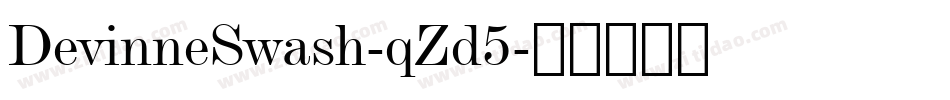 DevinneSwash-qZd5字体转换