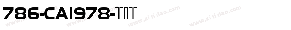786-CAI978字体转换