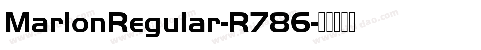 MarlonRegular-R786字体转换