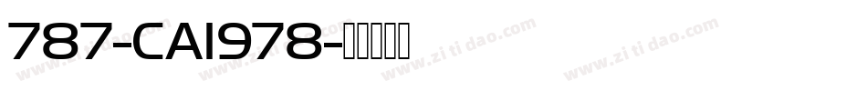 787-CAI978字体转换