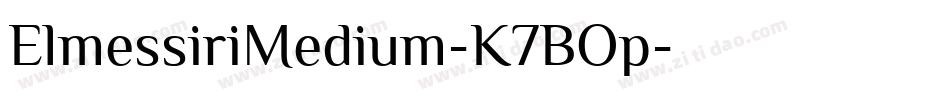 ElmessiriMedium-K7BOp字体转换