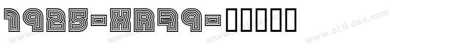 1925-Xr79字体转换