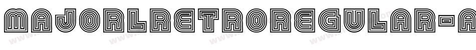 MajorlRetroRegular-aqom字体转换