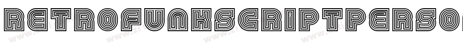 Retrofunkscriptpersonaluse-v6XO字体转换