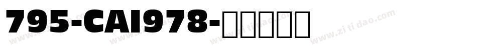 795-CAI978字体转换