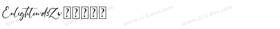 Enlighten-d3Z6字体转换
