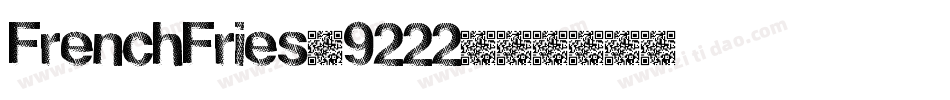 FrenchFries-9222字体转换