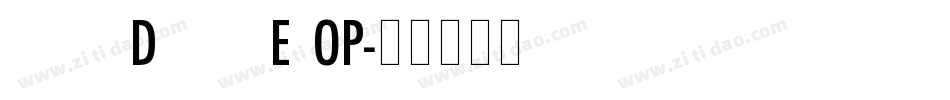 FuturaDisplayEFOP字体转换
