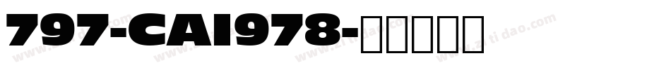 797-CAI978字体转换