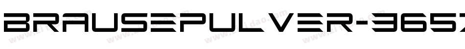 Brausepulver-365Z字体转换
