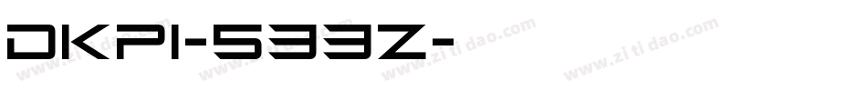 Dkpi-533z字体转换