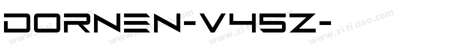Dornen-V45Z字体转换