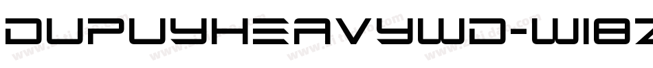 DupuyheavyWd-w18Z字体转换