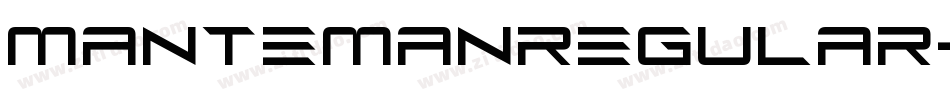 MantemanRegular-K772Z字体转换