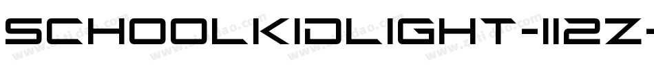 SchoolkidLight-112Z字体转换