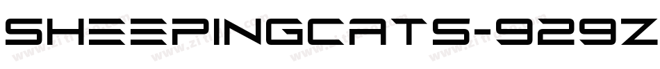 SheepingCats-929Z字体转换