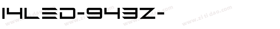 14Led-943Z字体转换