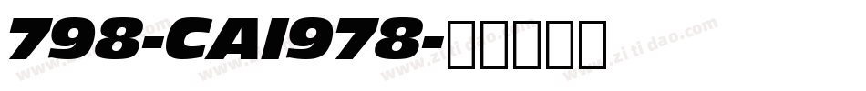 798-CAI978字体转换