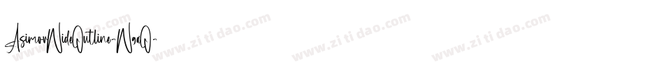AsimovWideOutline-W9aO字体转换