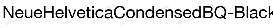 NeueHelveticaCondensedBQ-Black字体转换