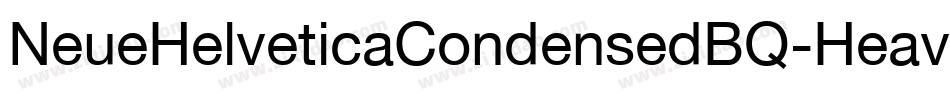 NeueHelveticaCondensedBQ-Heavy字体转换