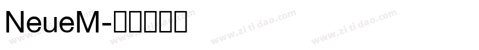 NeueM字体转换