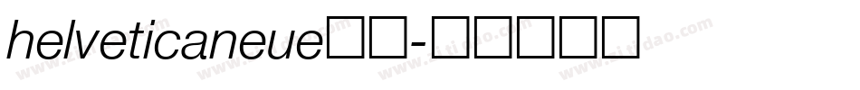 helveticaneue字体字体转换