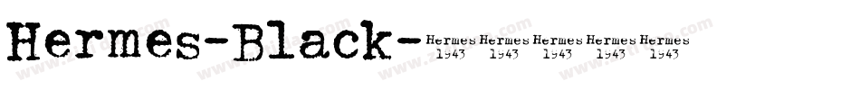 Hermes-Black字体转换