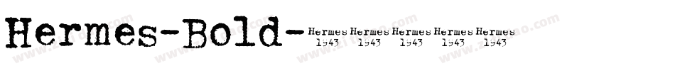 Hermes-Bold字体转换