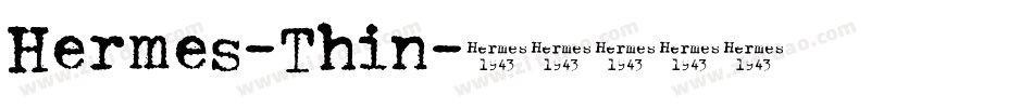Hermes-Thin字体转换