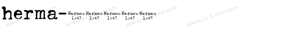 herma字体转换