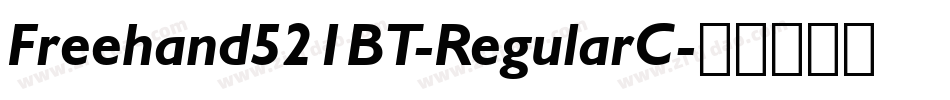 Freehand521BT-RegularC字体转换