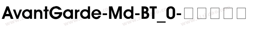 AvantGarde-Md-BT_0字体转换
